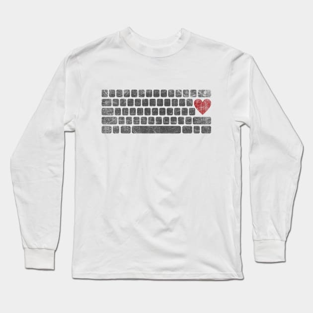 Keyboard Long Sleeve T-Shirt by bulografik